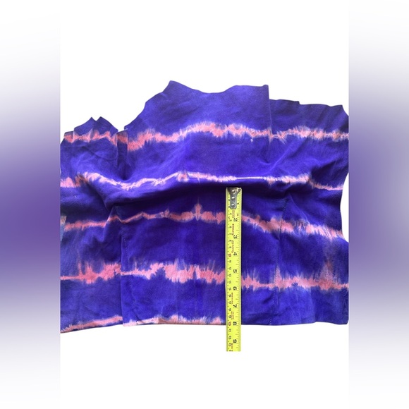 COMING SOON Vivienne Westwood Purple & Pink Tie-Dye Leather Bag w Gold Chain - Picture 9 of 13